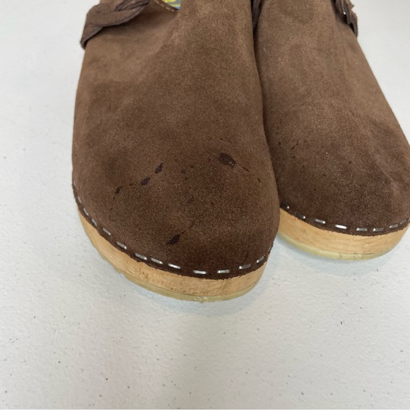 Torpatoffeln Swedish Clogs Brown Suede - Picture 10 of 11
